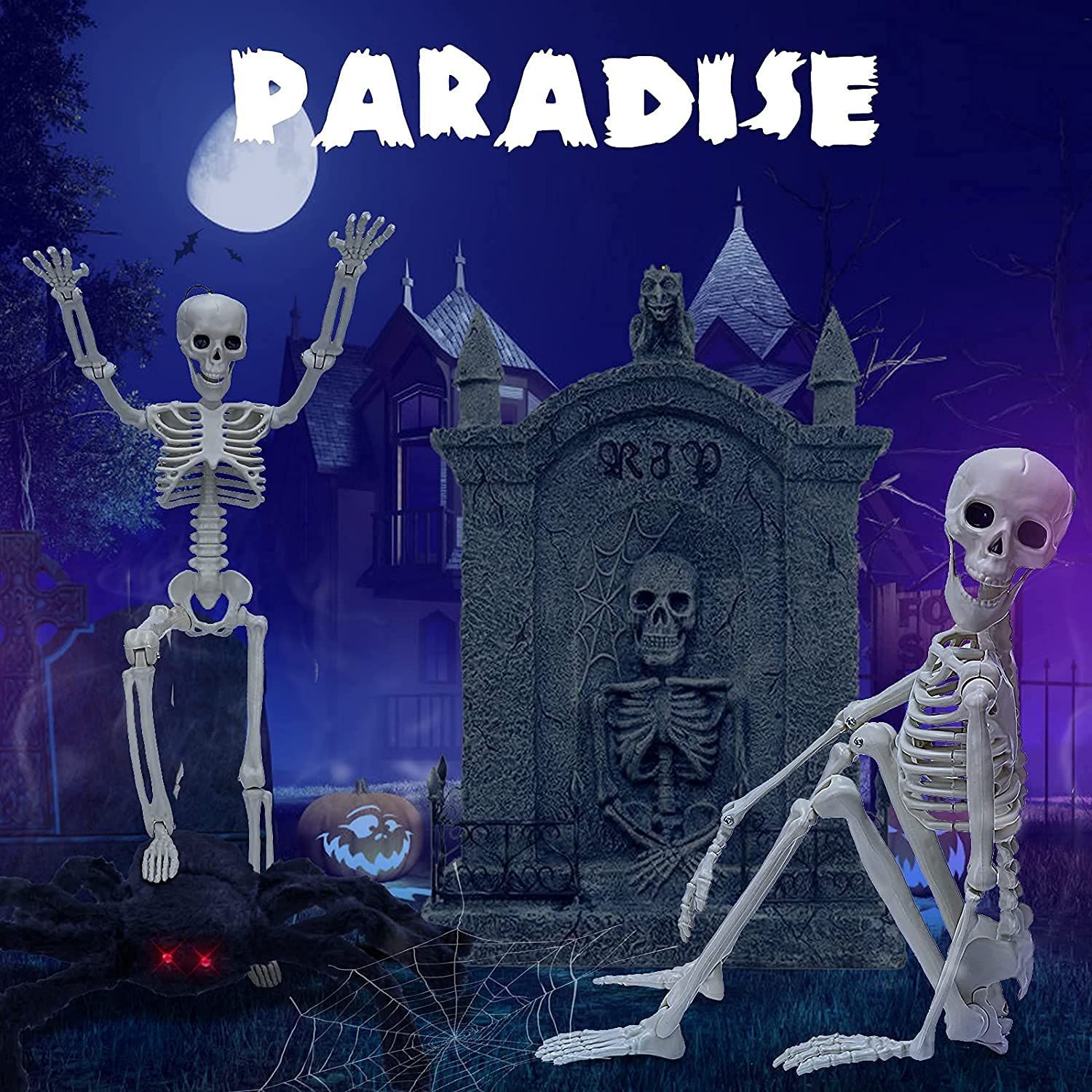 ORFINA ハロウィン 骸骨 飾り スケルトン 怖い モデル 人体 骨格 2個