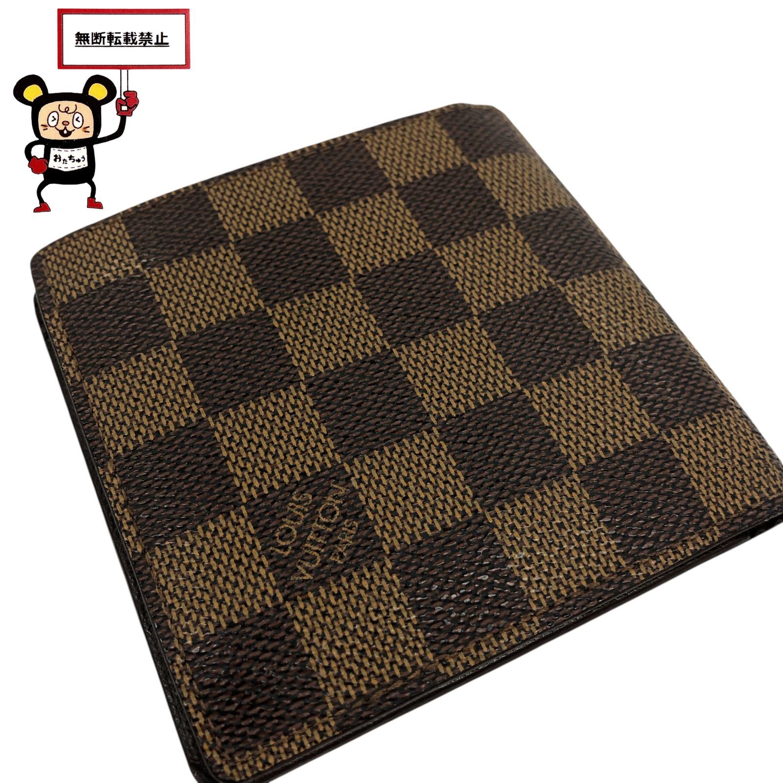 84.LOUIS VUITTON ダミエ ポルト ビエ カルトクレディ モネ 100