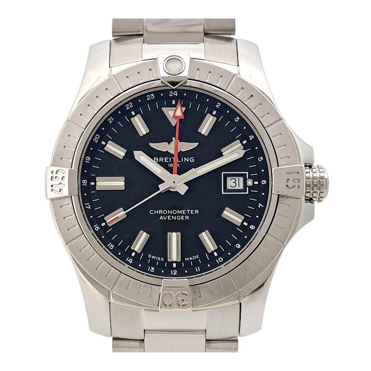 ブライトリング アベンジャー オートマチック GMT 43 A32397 自動巻き ステンレススティール メンズ BREITLING 時計