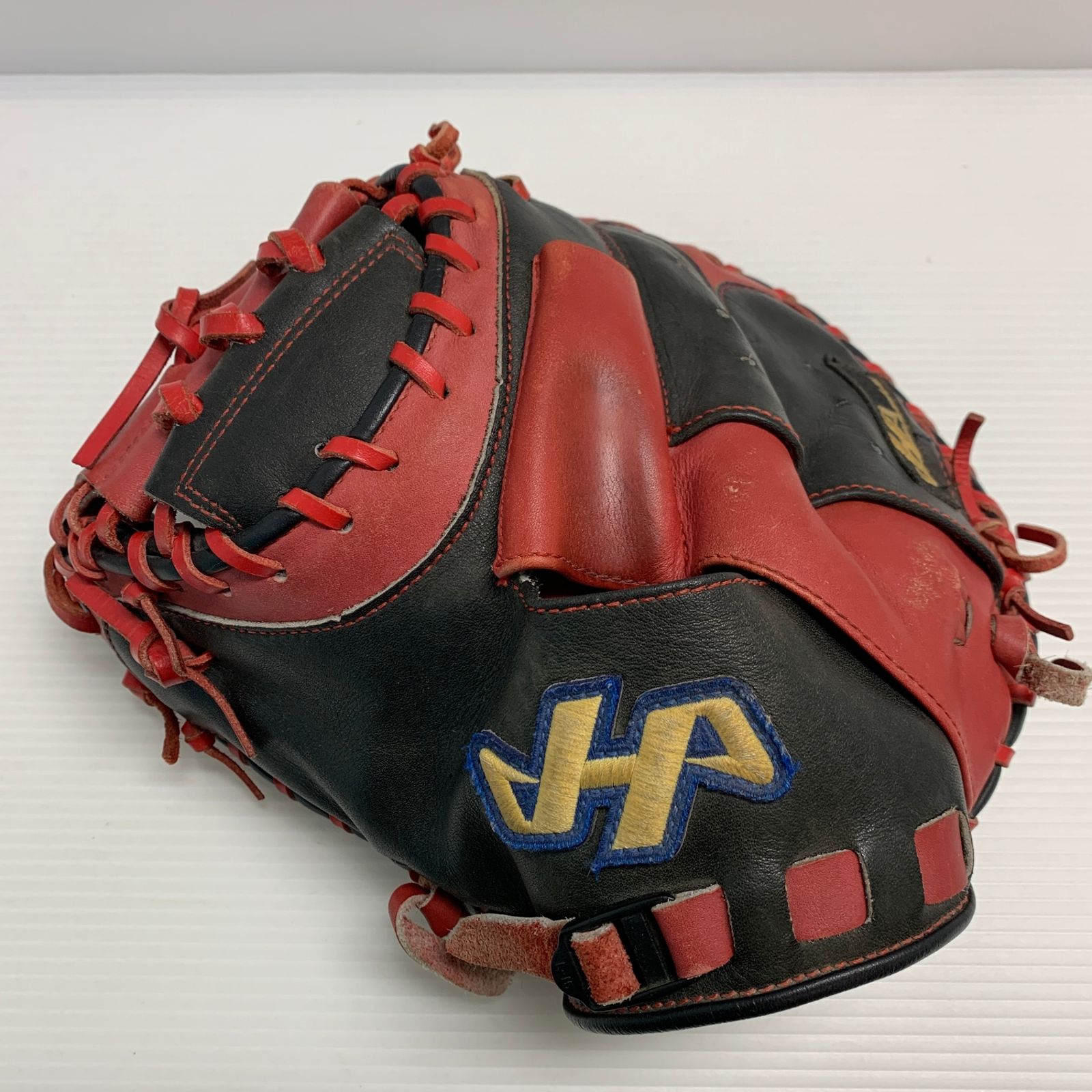 ウイルソン成人軟式用 キャッチャーミット【AZ】グレー×オレンジ 右