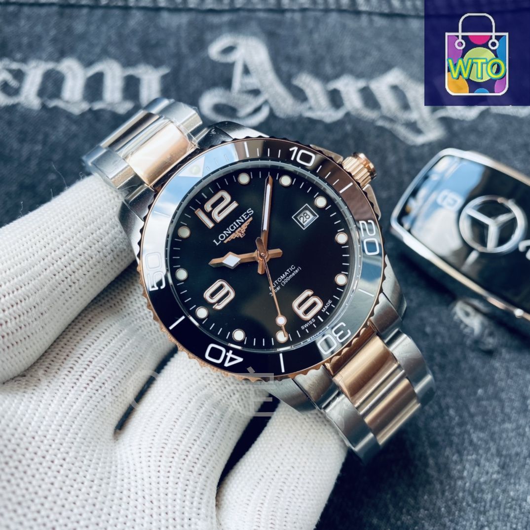 今日特価】Longines Conquest Steel Watch ロンジン コン