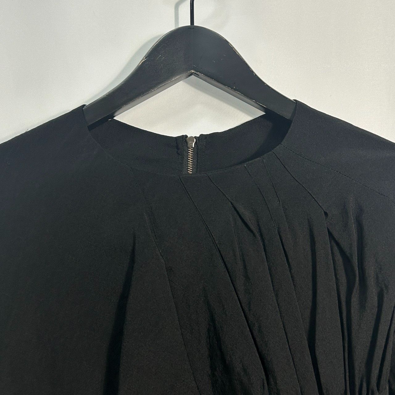 divka 2 ブラック ロングワンピース 長袖ドレス レディース ドレープ アシンメトリー 変形シルエット 大人カジュアル ディウカ