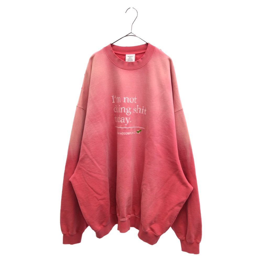 VETEMENTS (ヴェトモン) NOT DOING SHIT TODAY SWEATSHIRT UE63CN160P