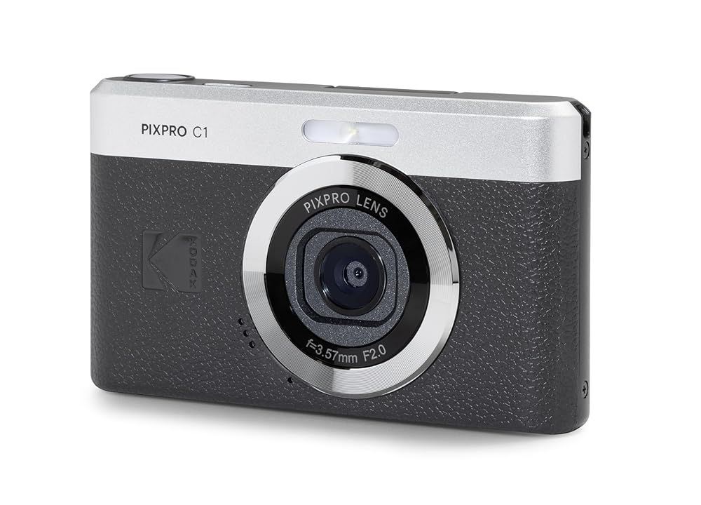 未開封 KODAK Pixpro C1 – 超コンパクトデジタルカメラ| 13MP BSI CMOS 4倍ズーム 2.8インチLCDスクリーン LEDフラッシュ 内蔵バッテリー – ブラック