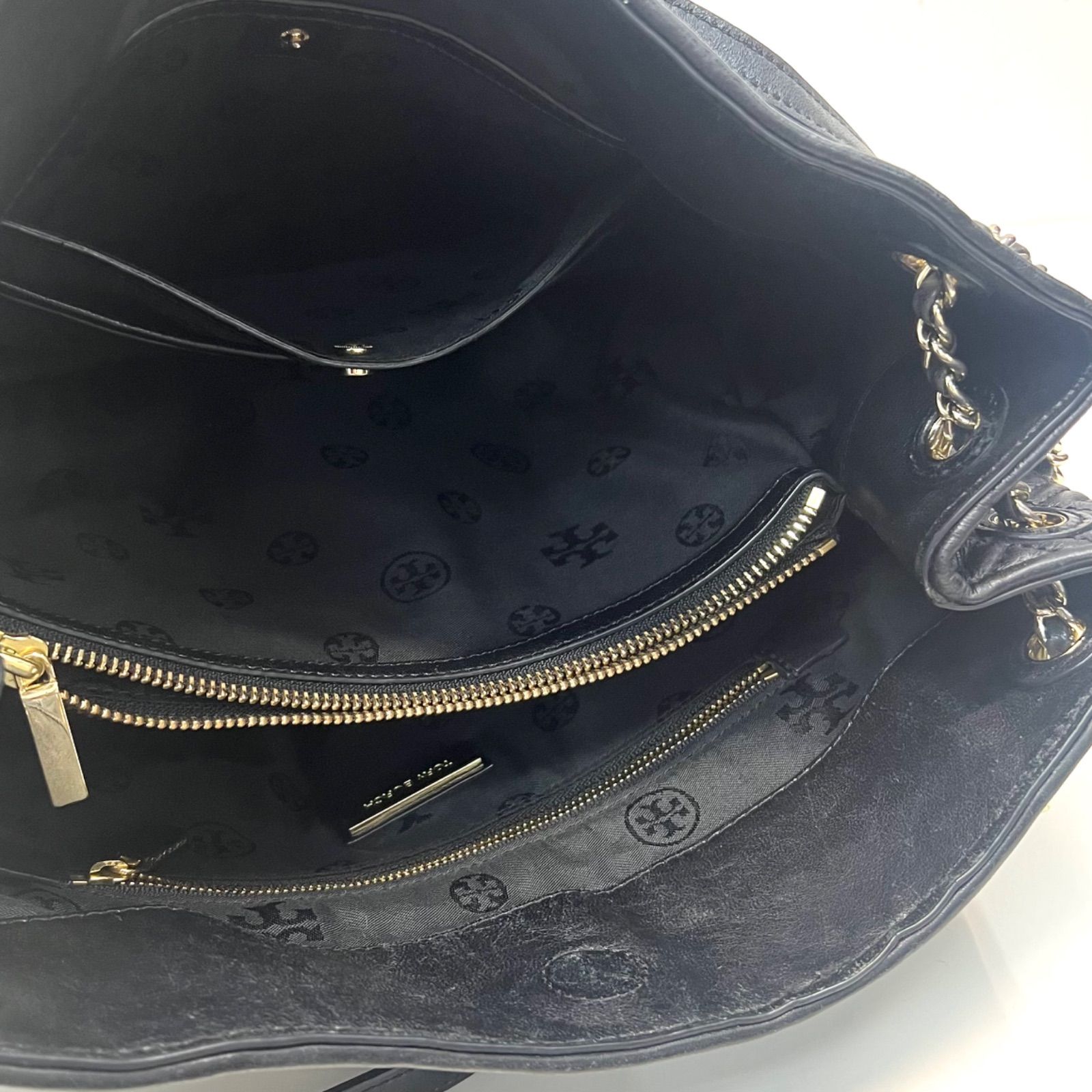 Tory Burch トリーバーチ マリオンレザー トートバッグ チェーン
