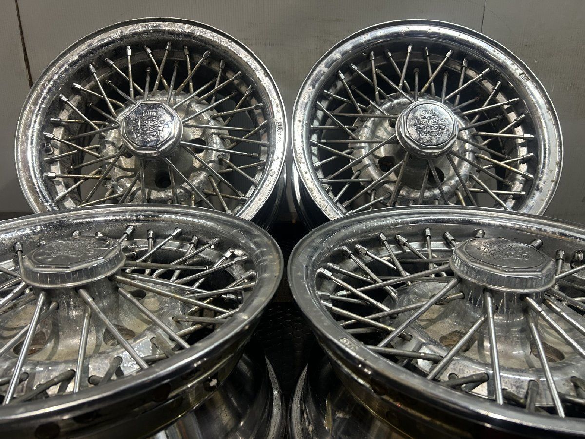 旧車ホイール ENKEI エンケイ 社外ホイール 15インチ 4本 6.5J4HPCD114.3約 15 当時物 ケントワイヤー MHB585MYR