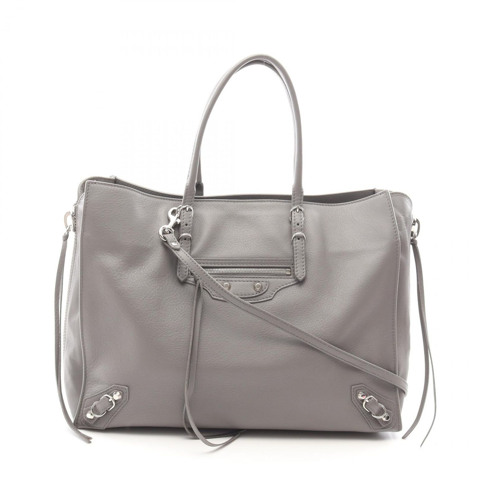 バレンシアガ BALENCIAGA トートバッグ ペーパーB4 ジップアラウンド 