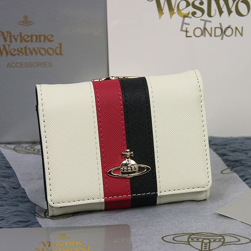 新品未使用 Vivienne Westwood ヴィヴィアンウエストウッド 三つ折り財布 がま口 財布 二つ折り 13VV153 ホワイト - メルカリ