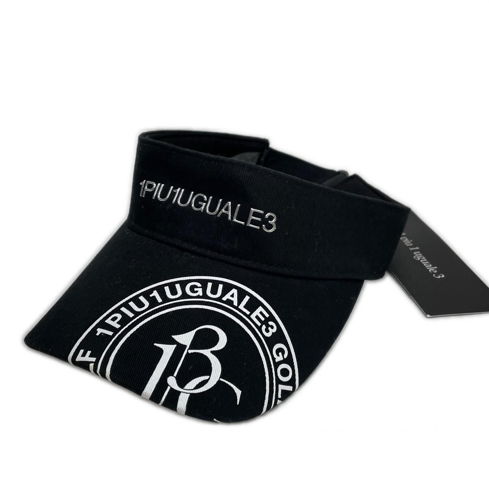 ♥品 ウノピュウノウグァーレトレ 1piu1uguale3 サンバイザー フリー 黒 ブラック