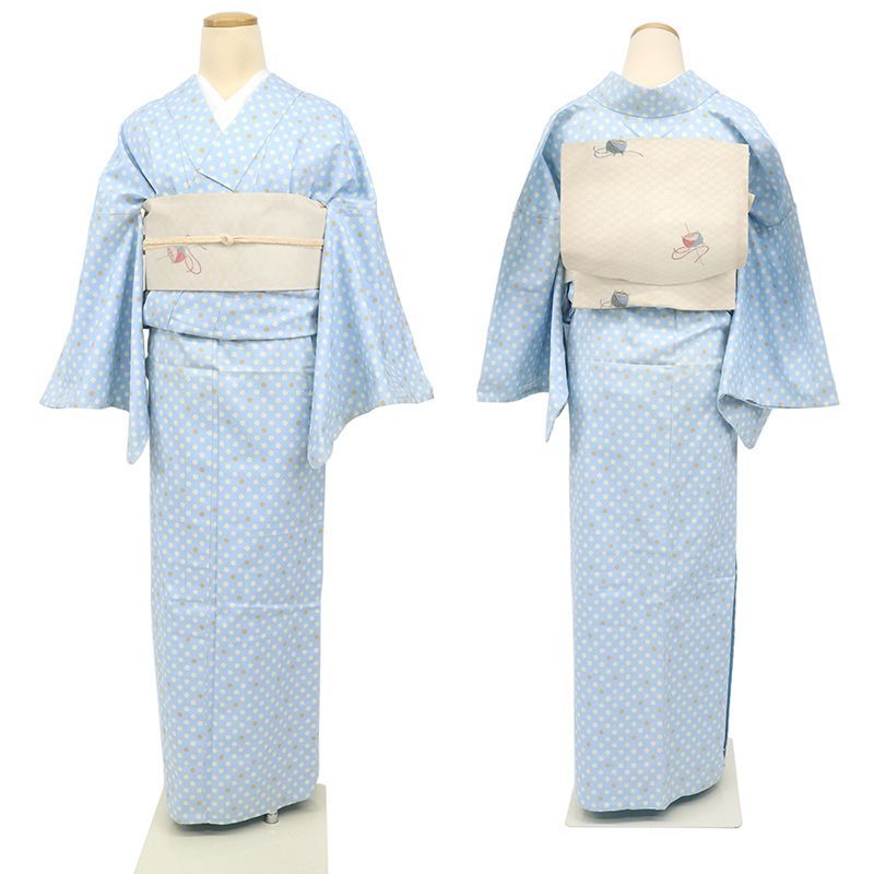 カド様専用✺美品 洗える夏着物 誂えポリ トールゆったり 絽