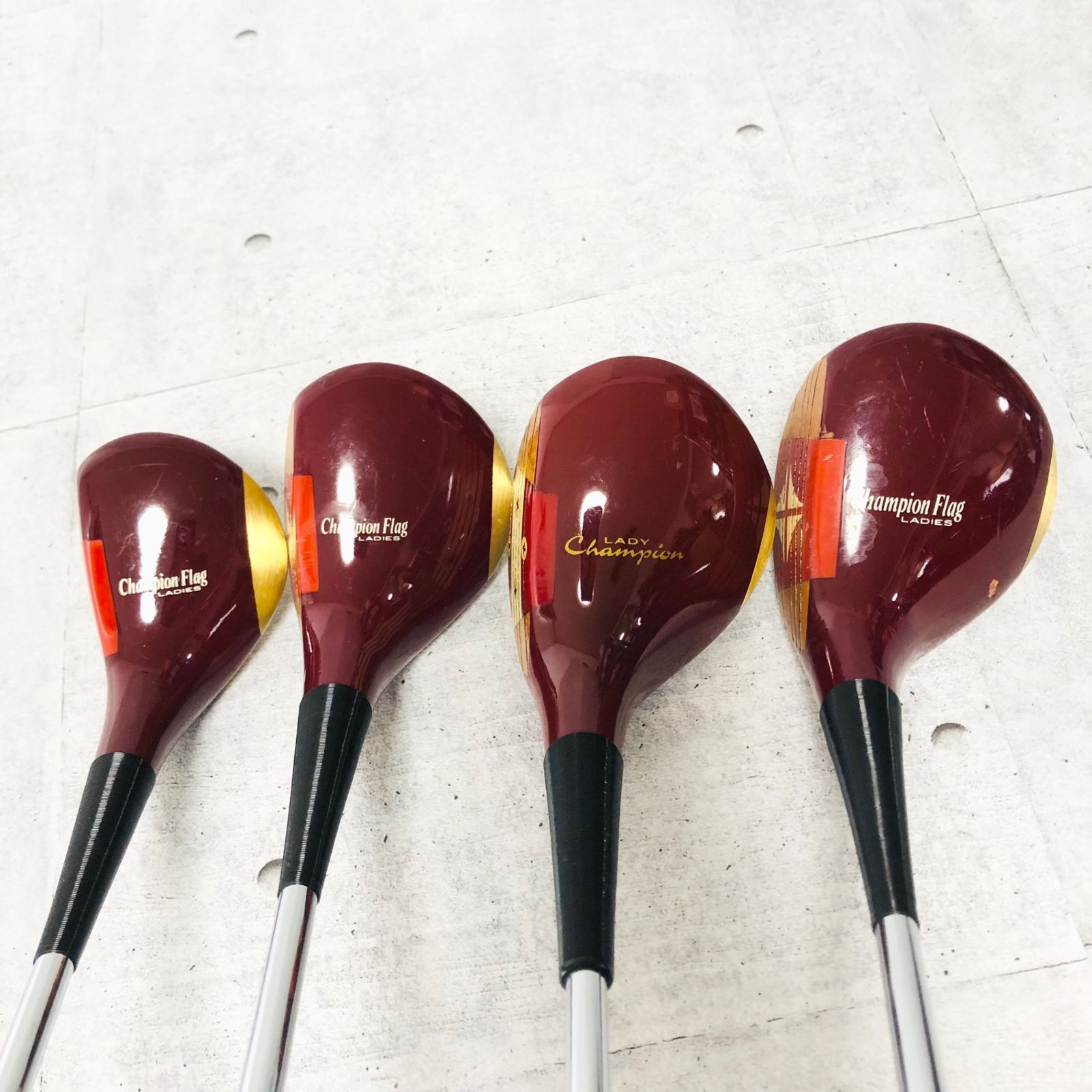 スーパーセール タイムセール 時間 1W Flag Champion パーシモンウッド ミズノ MIZUNO 3W 4本 5W クラブ