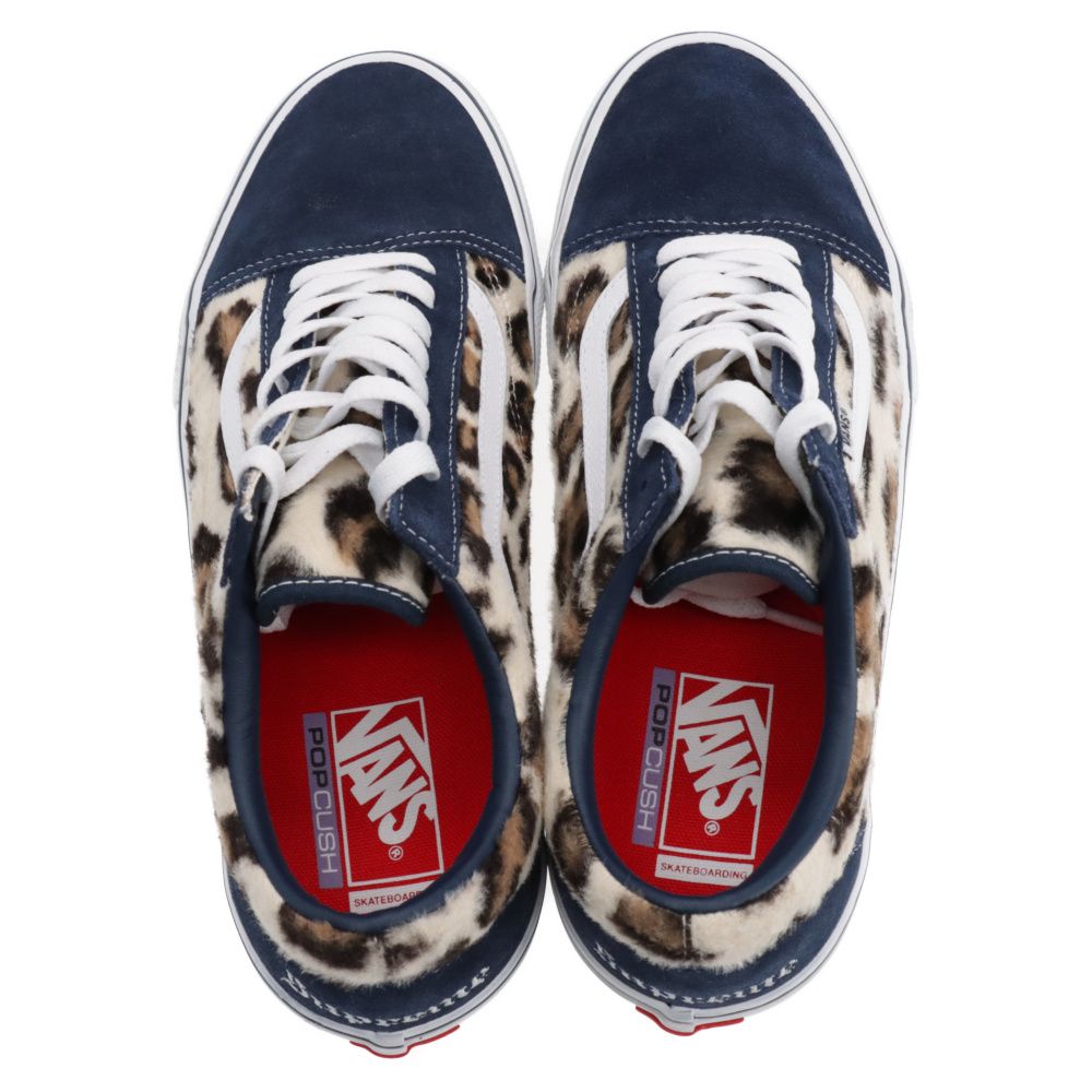 Supreme Vans スニーカー ネイビー/レオパード Supreme Vans Leopard Old Skool (FW23) - $98