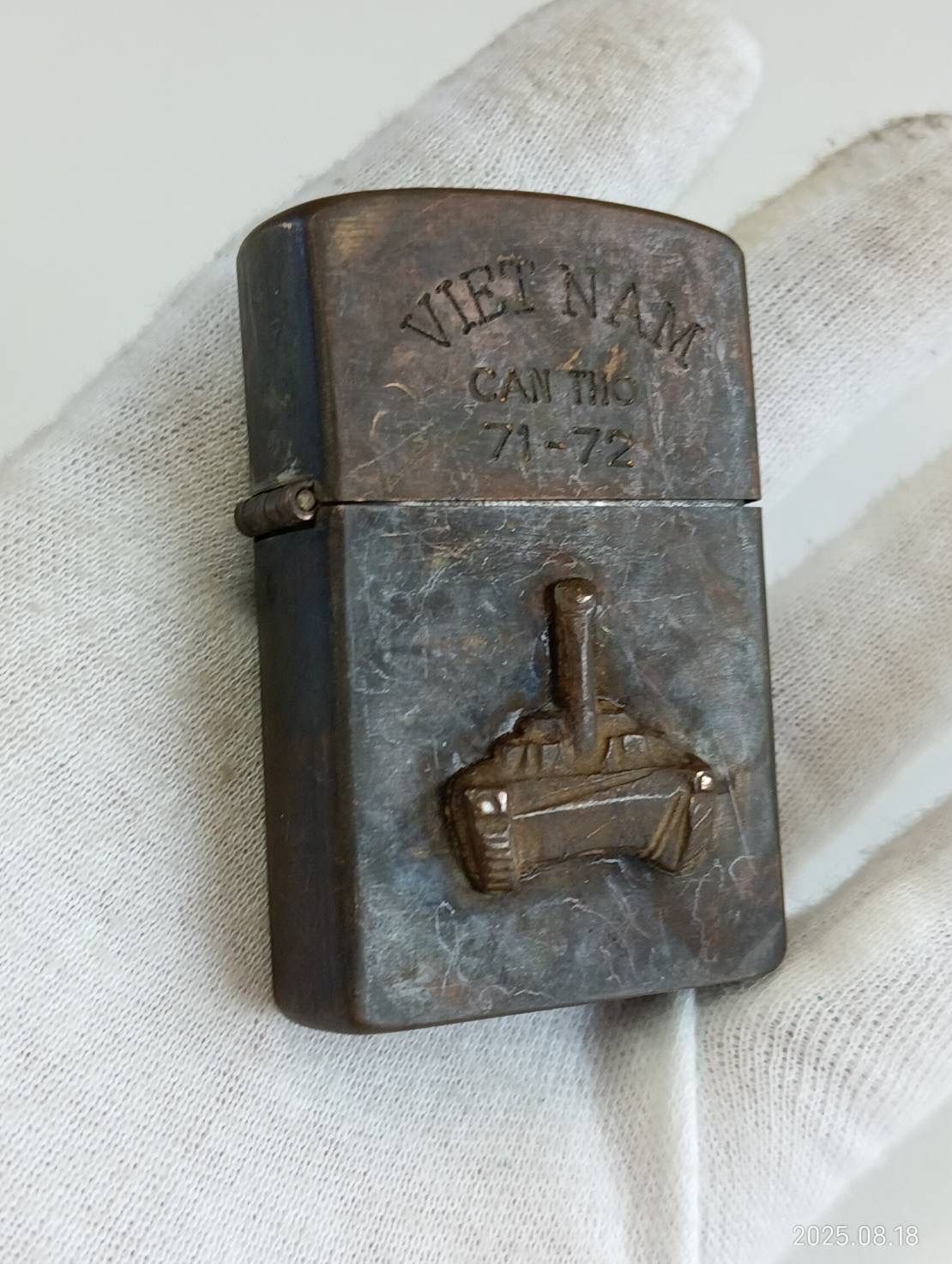 本物1970年製ベトナムジッポー「歩兵徽章」チョッパー ベトナムZIPPO 