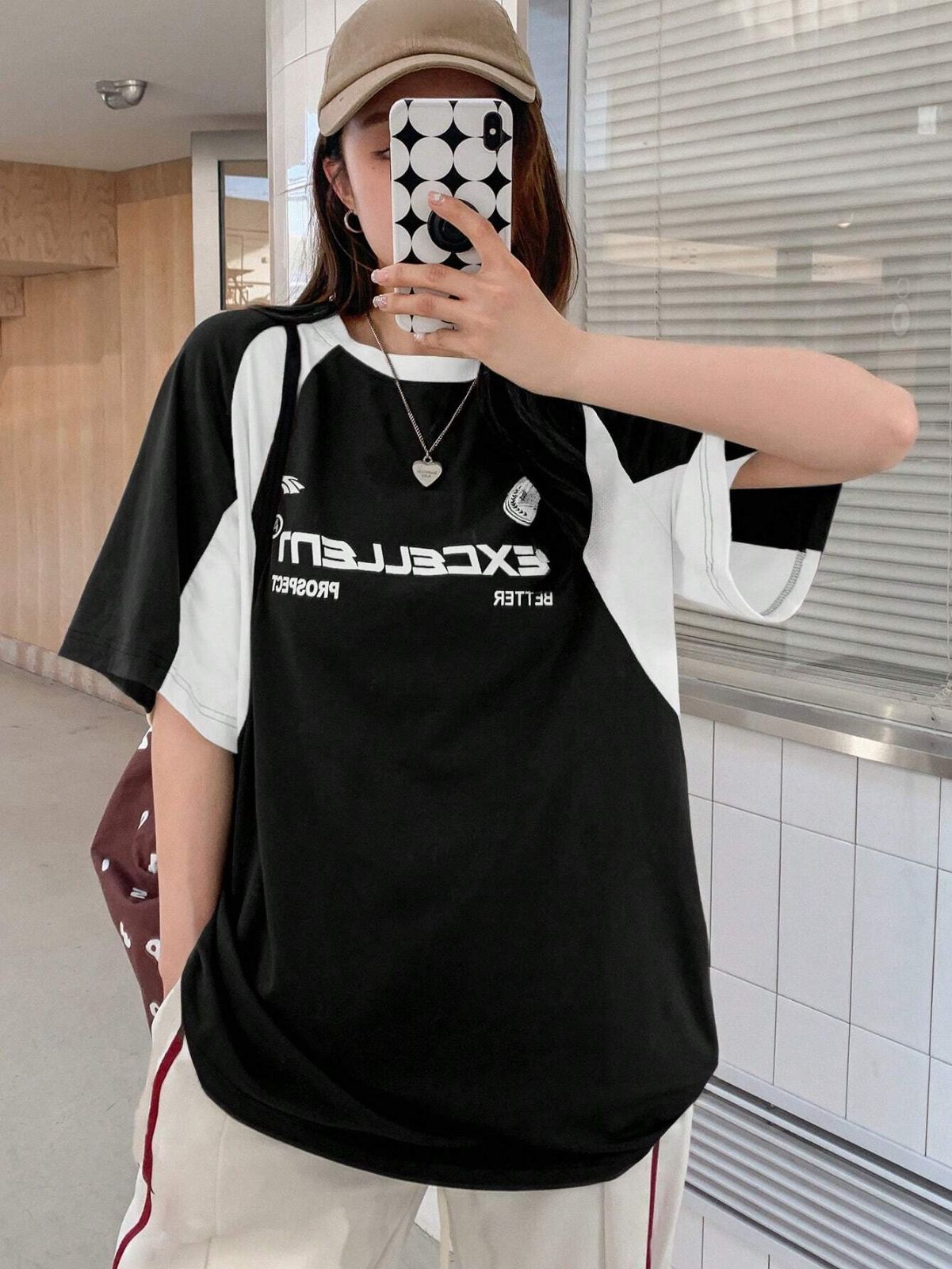 パッチワークデザイン 半袖Tシャツ セール】[パッチワークデザイン]リメイクライク半袖Tシャツ（T