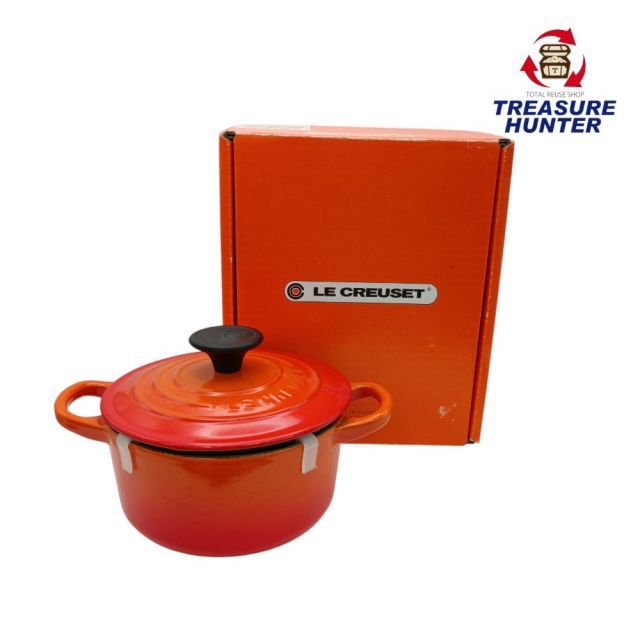 未使用品 LE CREUSET ル・クルーゼ ココット・ロンド 14cm 両手