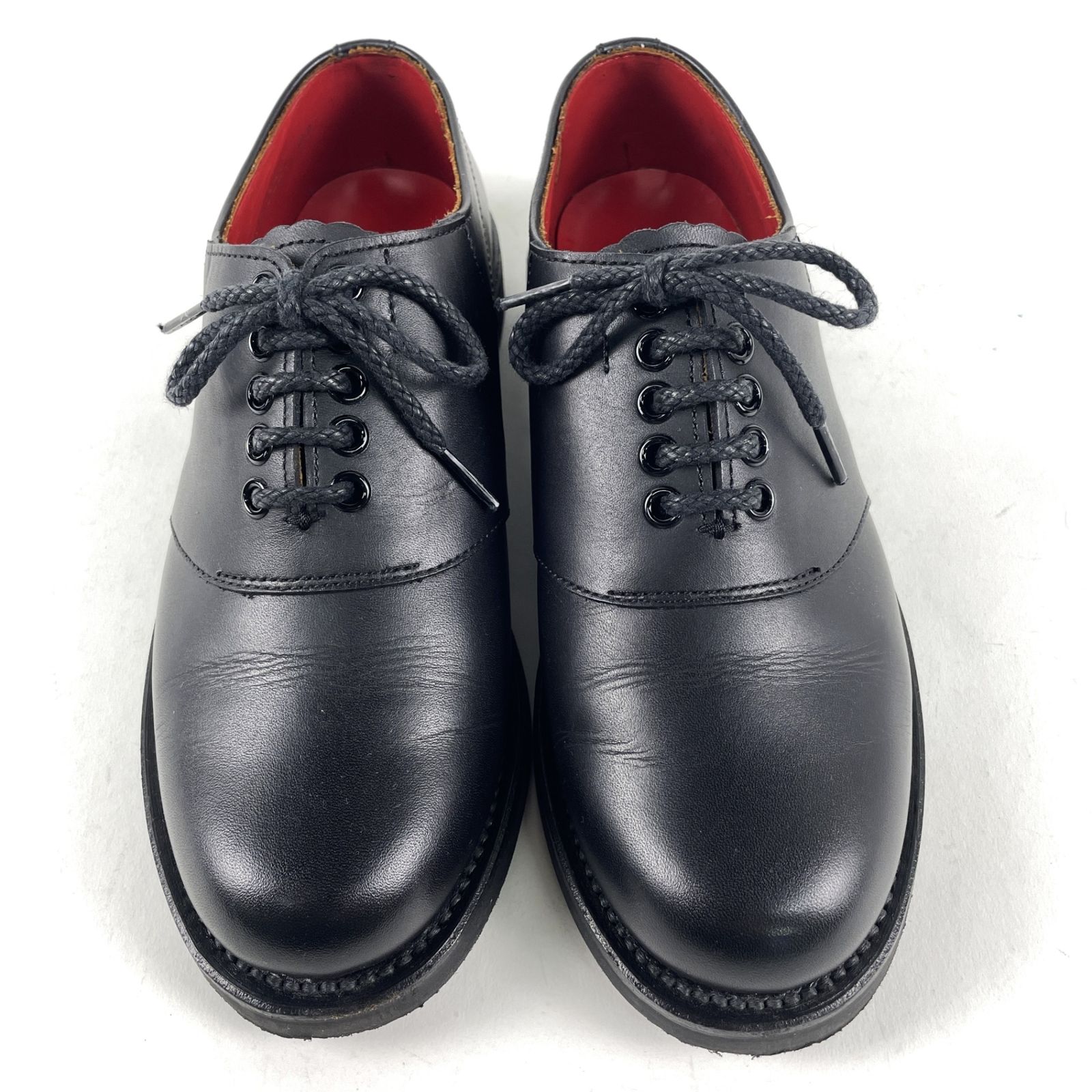 ✨人気商品✨ 【REGAL】リーガル レザー 本革サドルシューズ ブラック レア REGAL リーガル E7A6401A 952S プレーントゥ レザーサドルシューズ