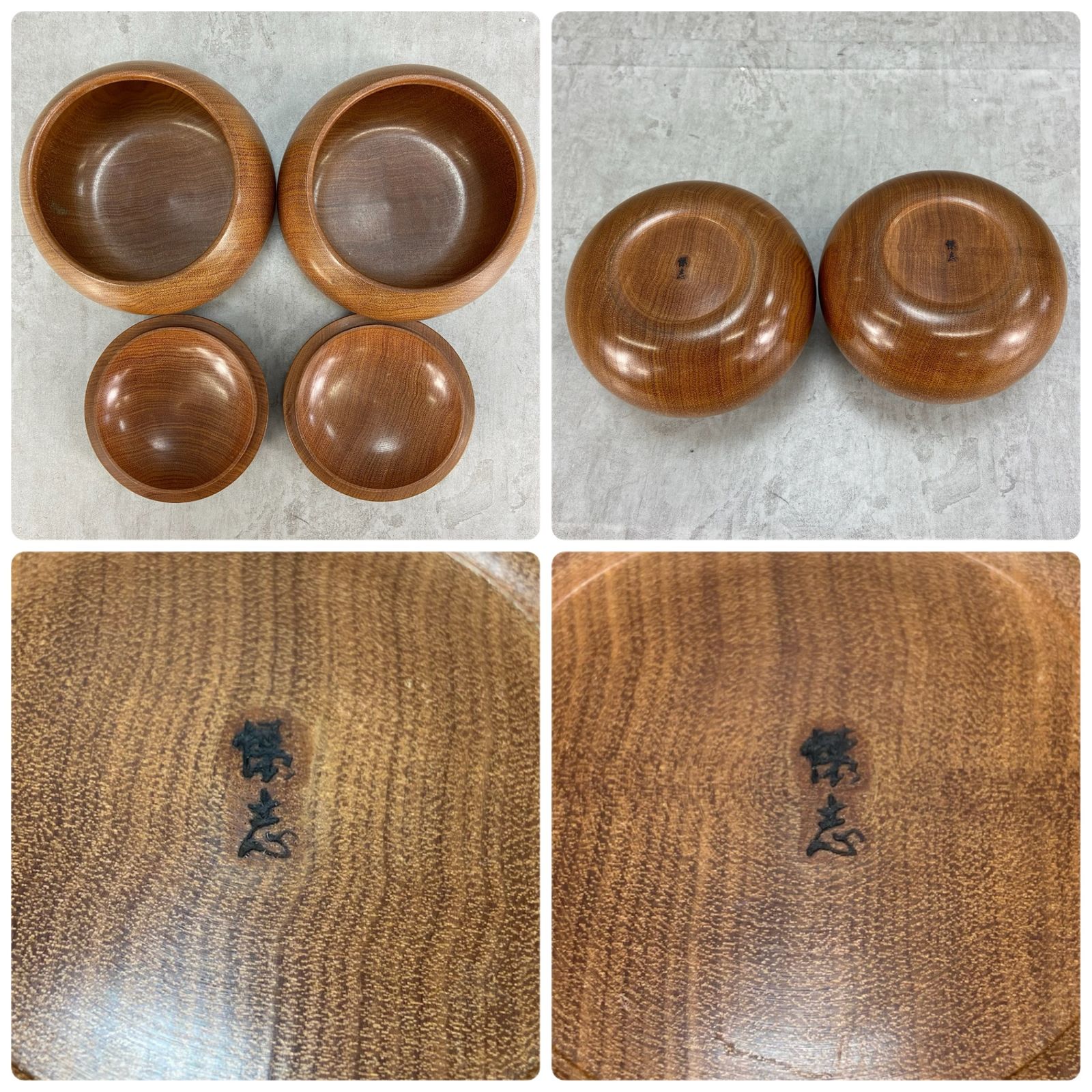 蛤碁石 那智黒石 30号 懐志 特大碁笥 囲碁 白 181個 黒 182