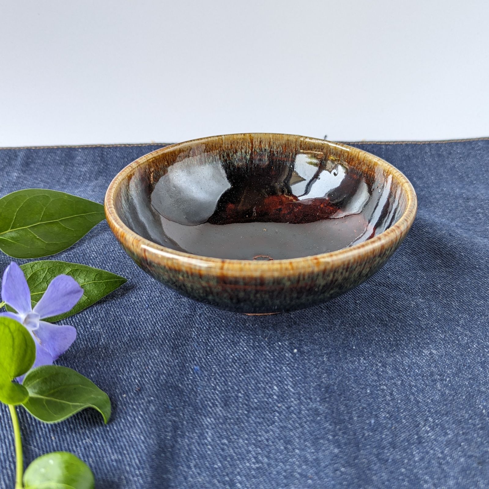 小鹿田焼 釉薬流し 壺 花瓶 民藝 陶芸 置物 美術品 工芸品 【公式通販】