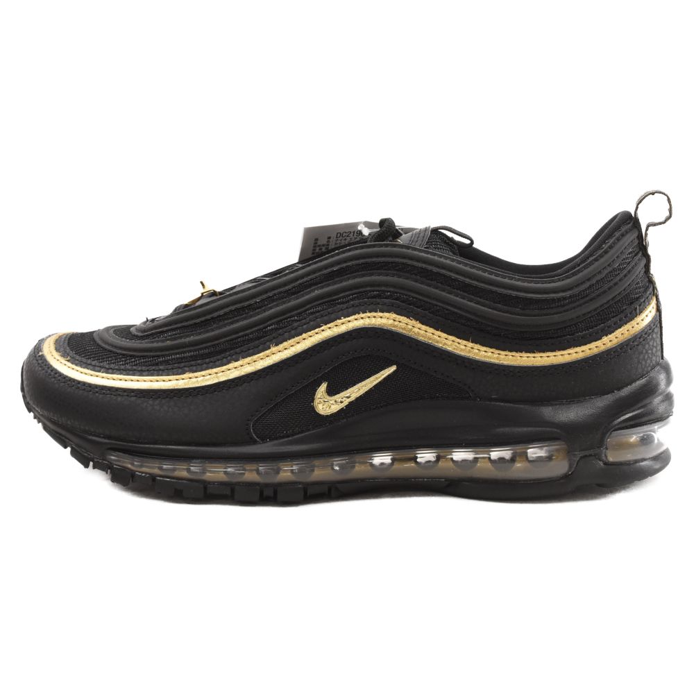 NIKE (ナイキ) AIR MAX 97 BLACK/METALLIC GOLD エアマックス97 ローカットスニーカー  ブラック/メタリックゴールド US9.5/27.5cm DC2190-001 - メルカリ