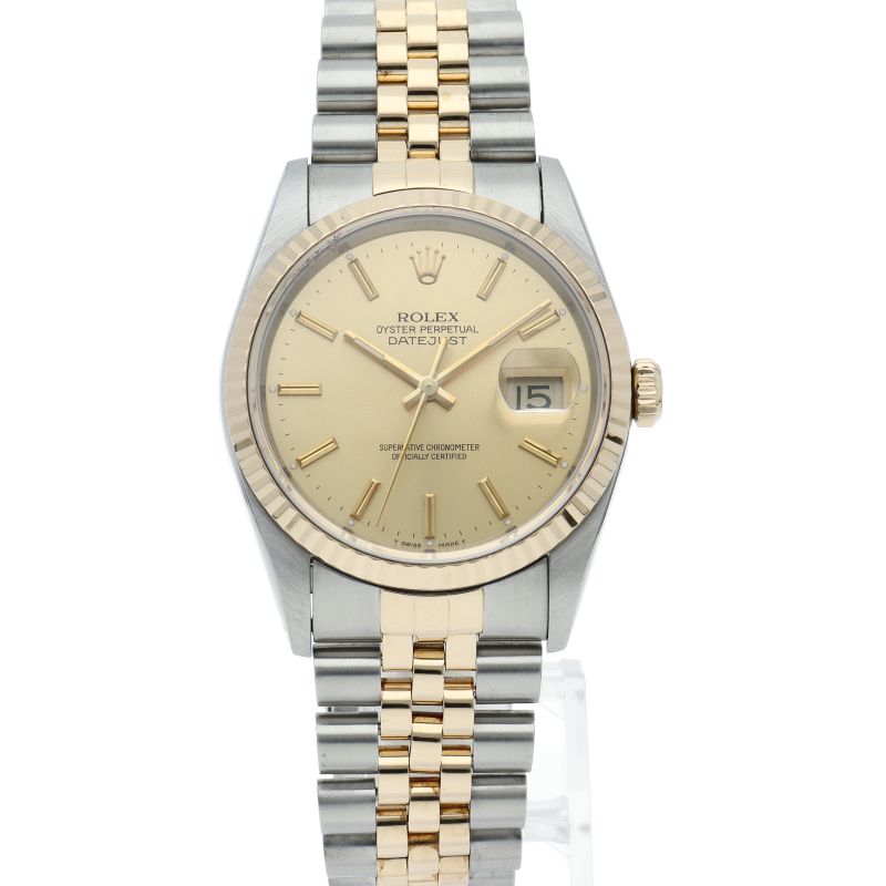 16233G シャンパン ROLEX（ロレックス）デイトジャスト 10P