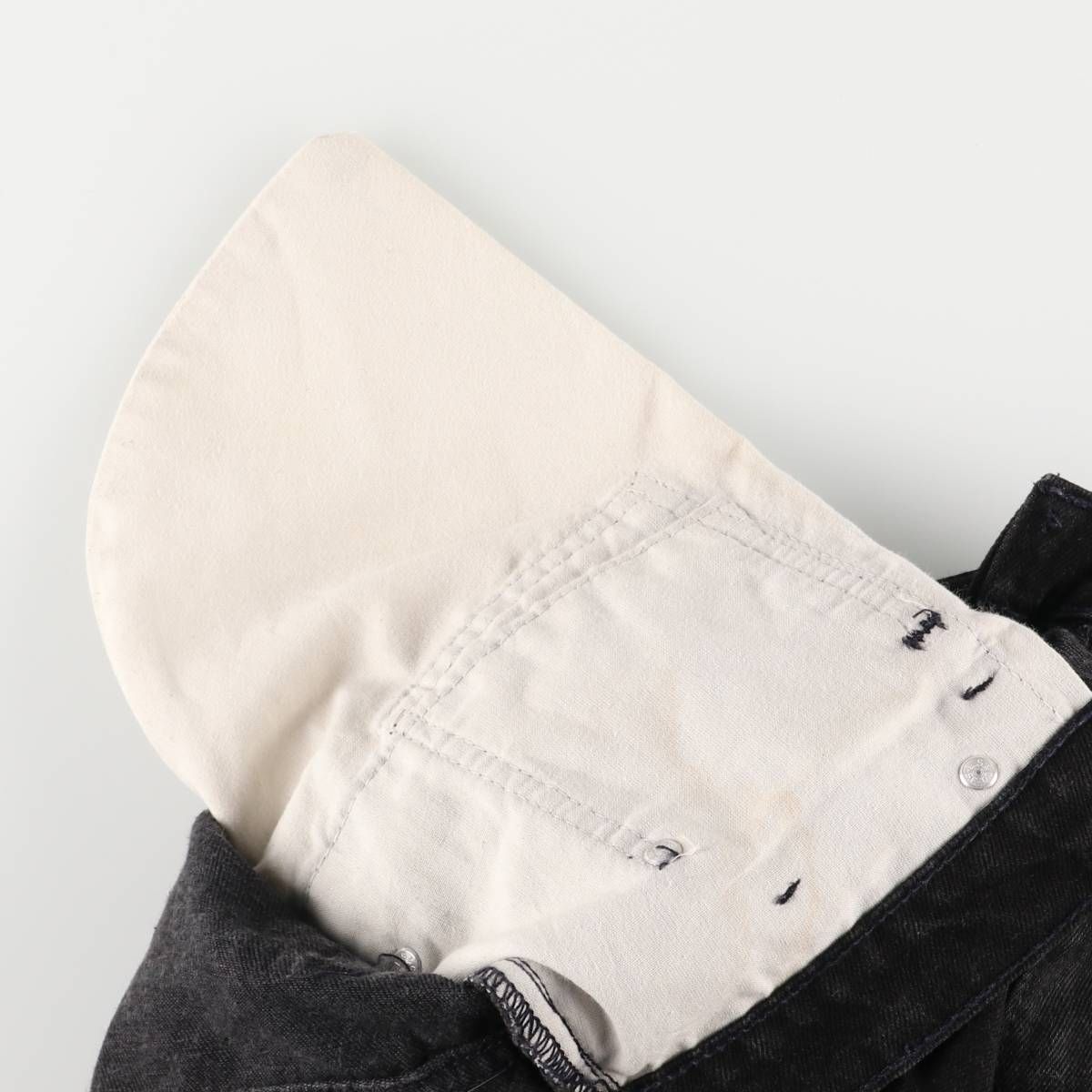 ワンタック ブラックデニムショーツ