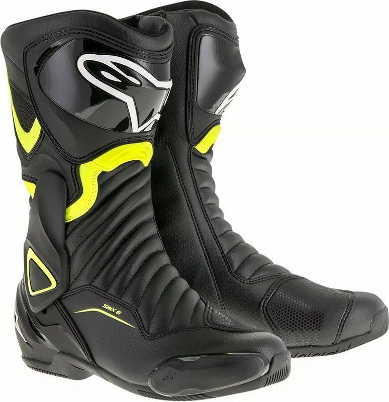 Alpinestars / アルパインスターズ SMX-6 v2 ブーツ ブラック  フルオイエロー サイズ 38 | 2223017-155-38
