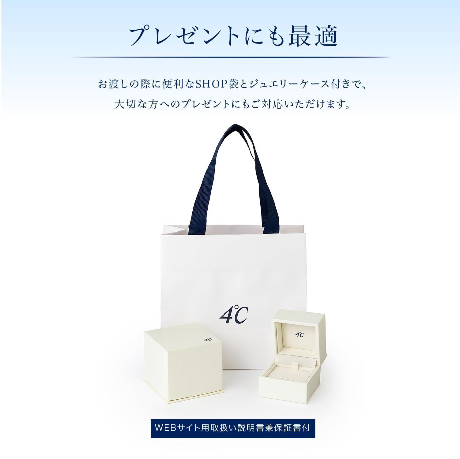 送料無料 】 4℃(ヨンドシー)エターナルシルバーネックレス 