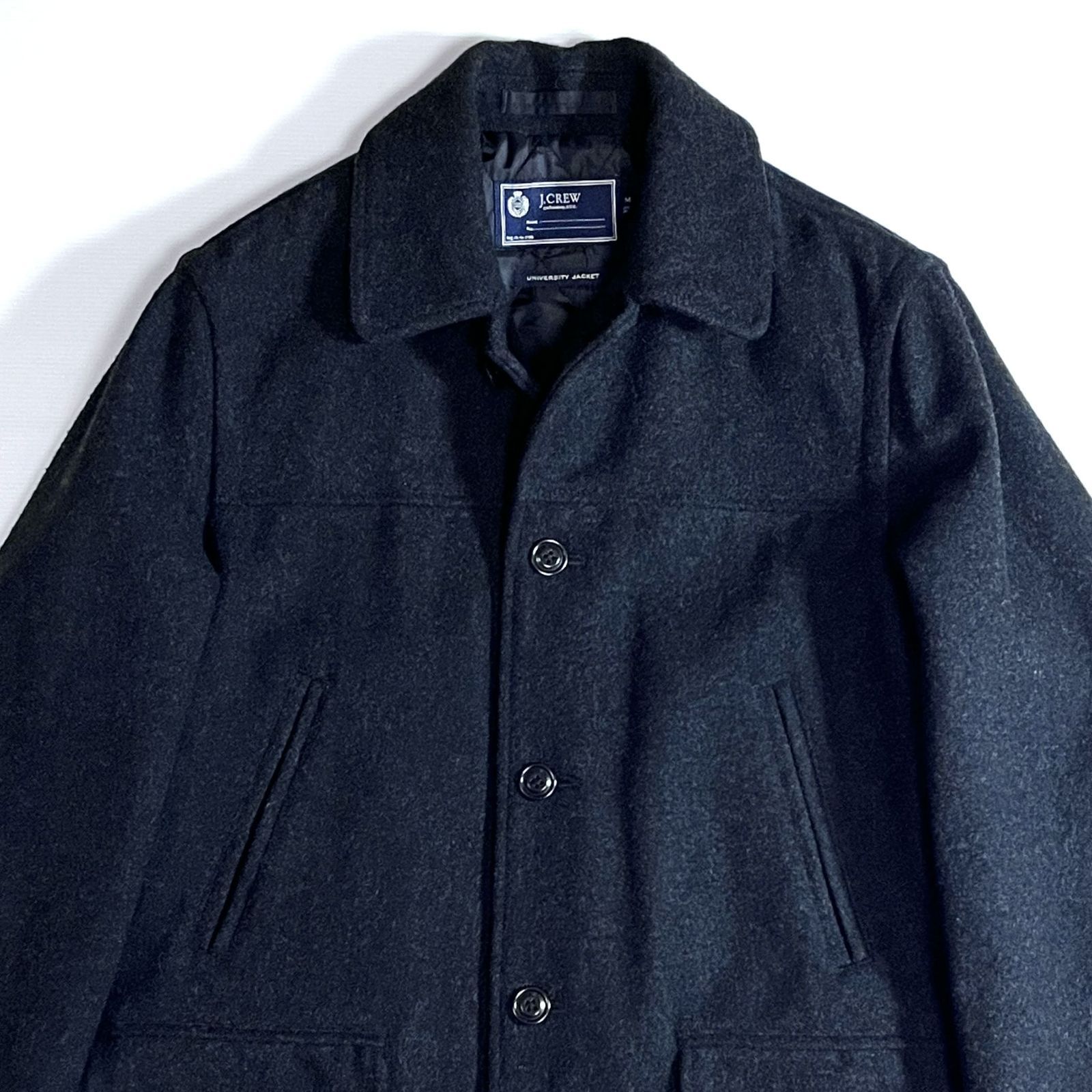 美品 00s J.CREW ジェイクルー ステンカラーコート【M（L相当