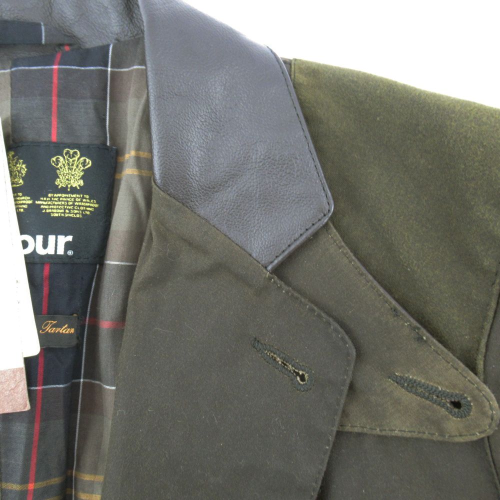 Barbour バブアー ビーコン スポーツジャケット XS カーキ オイルド