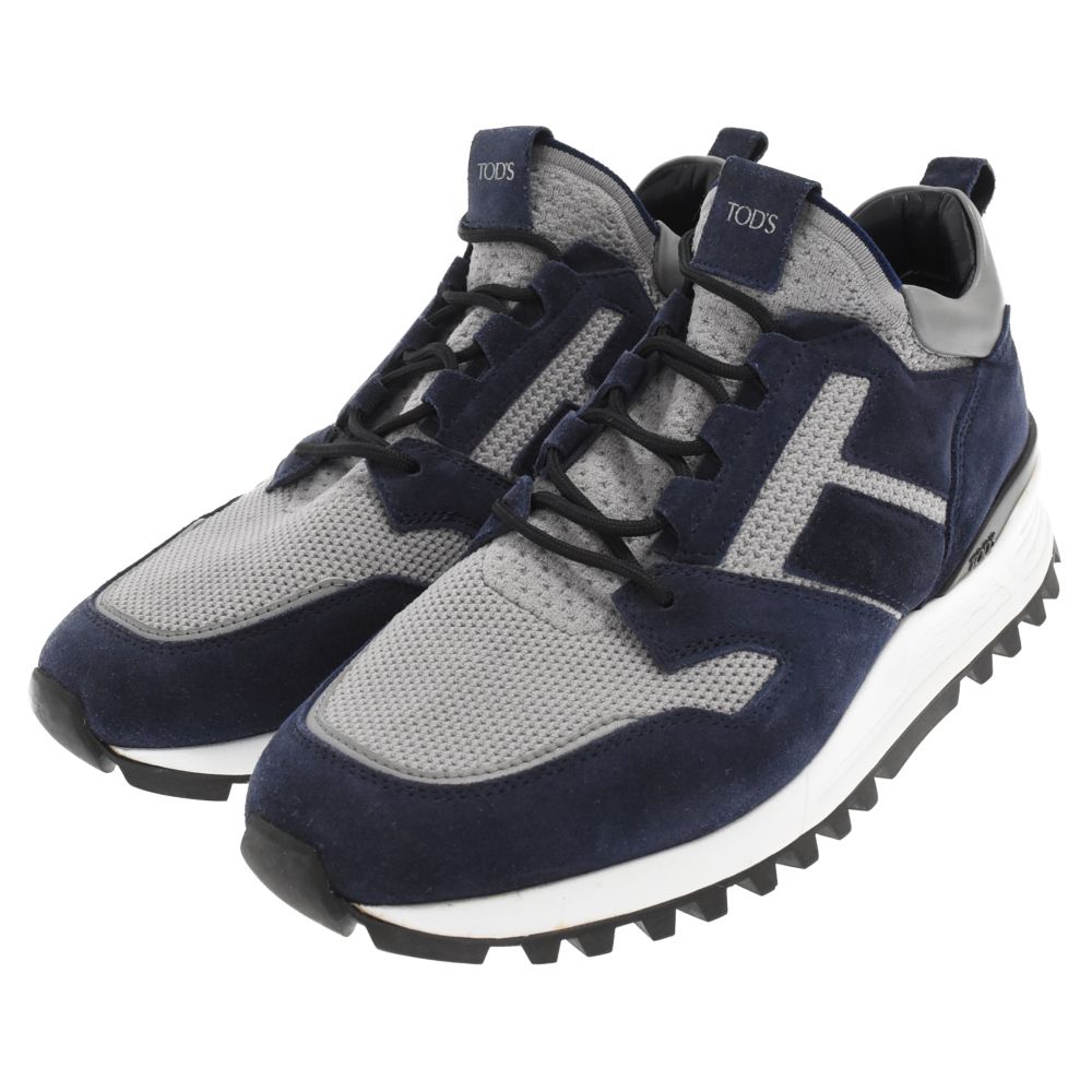 TOD'S (トッズ) スエードローカットスニーカー ネイビー