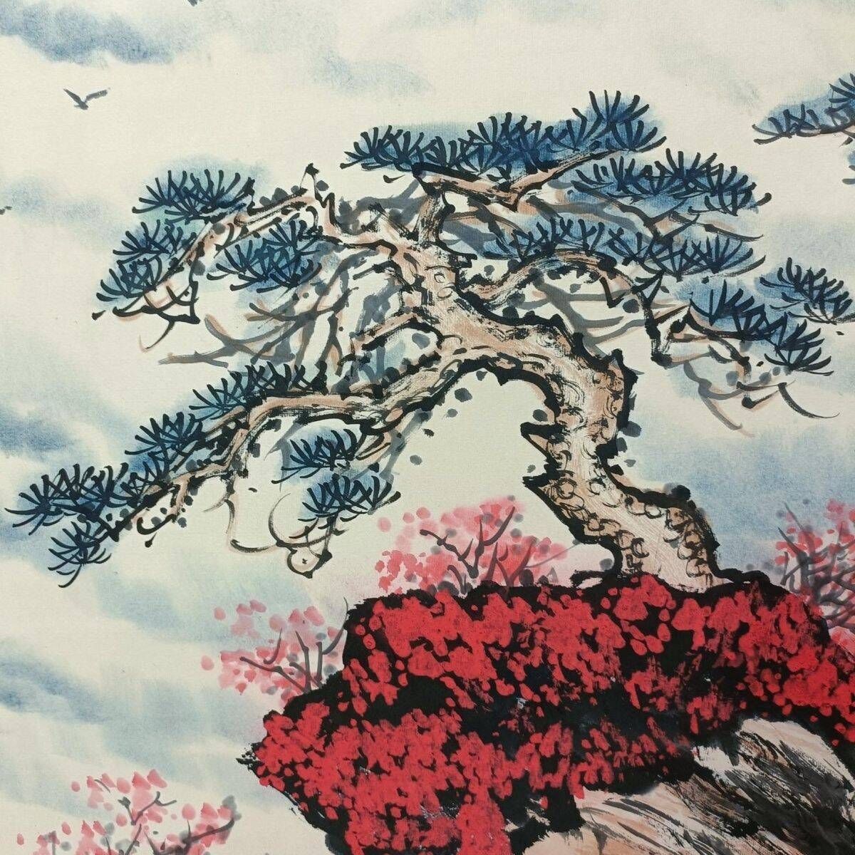 中国古美術・純手描き魏紫熙 山水画・手紙を添えた・珍品画・肉筆・文房置物・賞物 - メルカリ