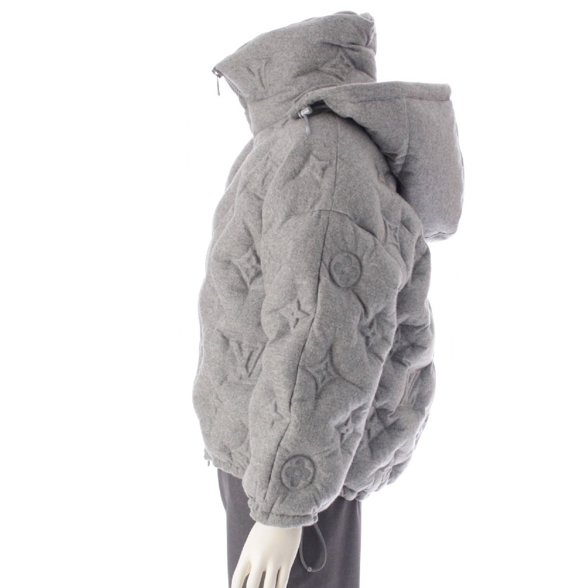 ルイヴィトン 19AW カシミヤ×シルク モノグラム ボーイフッド パフ 