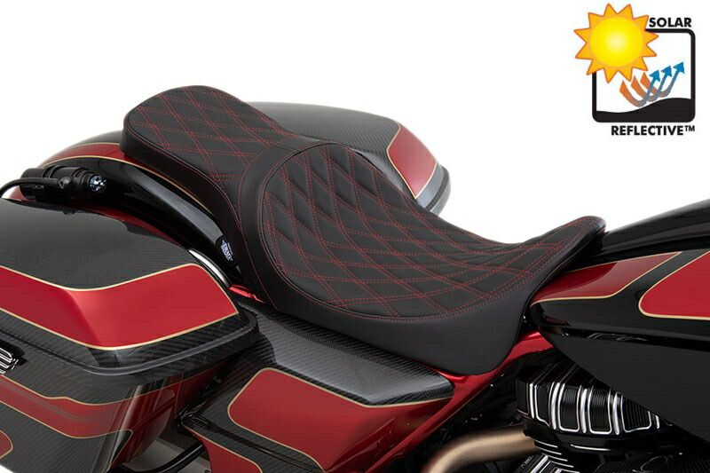 サドルマン スリム2UPシートLSステッチ ハーレー 2008年以降ツーリング