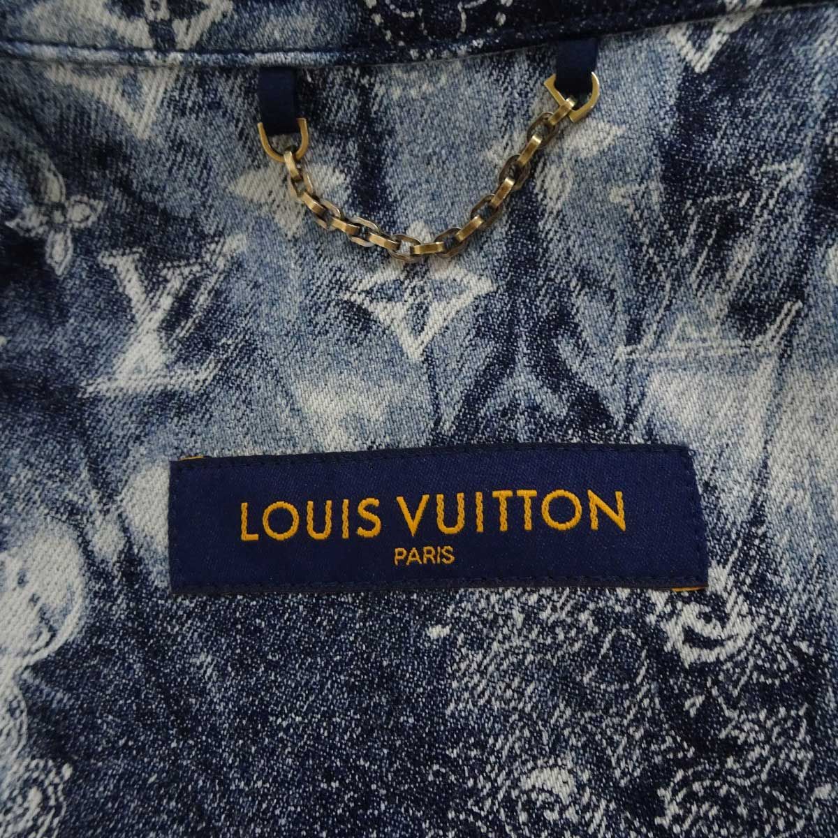 ルイ・ヴィトン 半袖シャツ RM222M NW2 HNS17X モノグラム バンダナ ショートスリーブ デニム S メンズ Louis Vuitton  - メルカリ