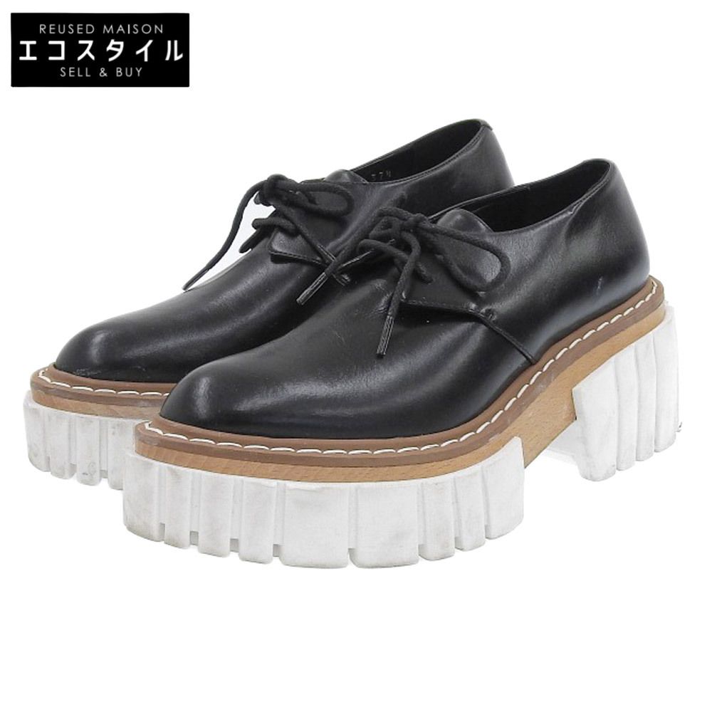 STELLA McCARTNEY ステラマッカートニー STELLA McCARTNEY ステラマッカートニー エミリー 厚底ローファー シューズ メンズ ブラック 37 1/2 37.5