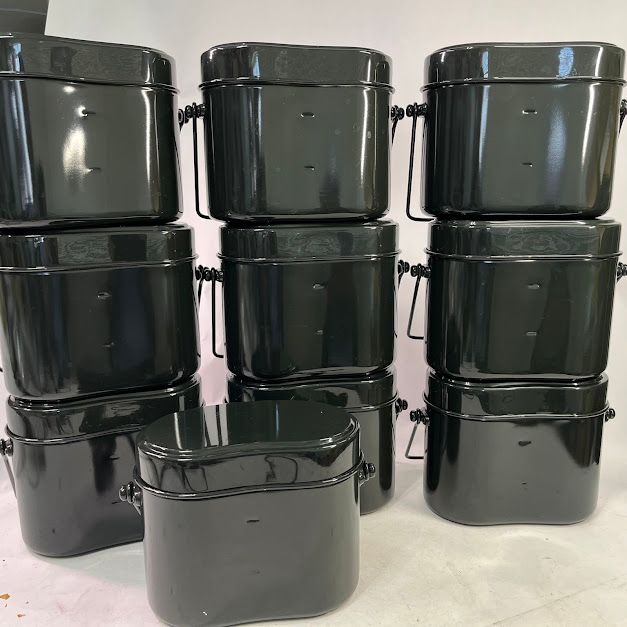 ロゴス兵式飯盒4号ハンドルなし10個セット フタなかご傷あり こげ無し