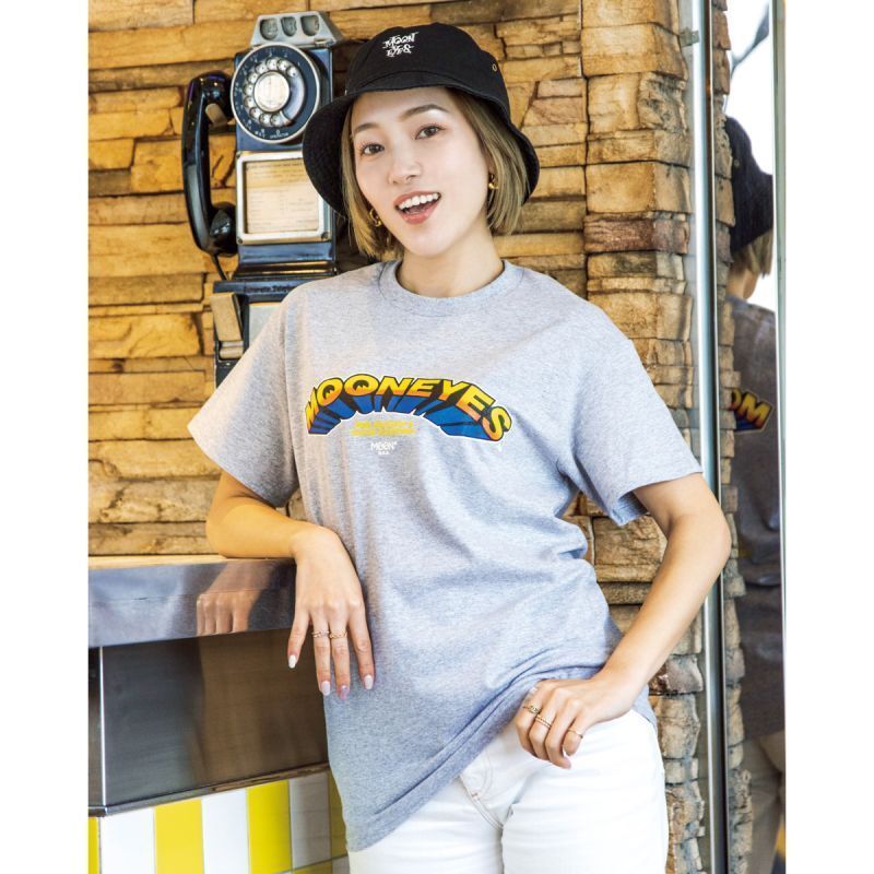 Ｓ～ＸＬサイズ グレー Popping Up MOONEYES Tシャツ ムーンアイズ ポッピング アップ スティールグレー 灰色 Ｓサイズ Ｍサイズ Ｌサイズ ＸＬサイズ