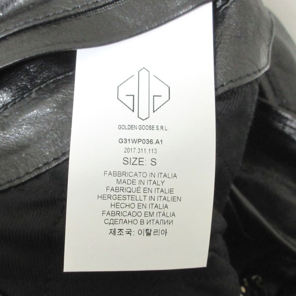 ゴールデングース ダメージ加工 ライダースジャケット ブルゾン S