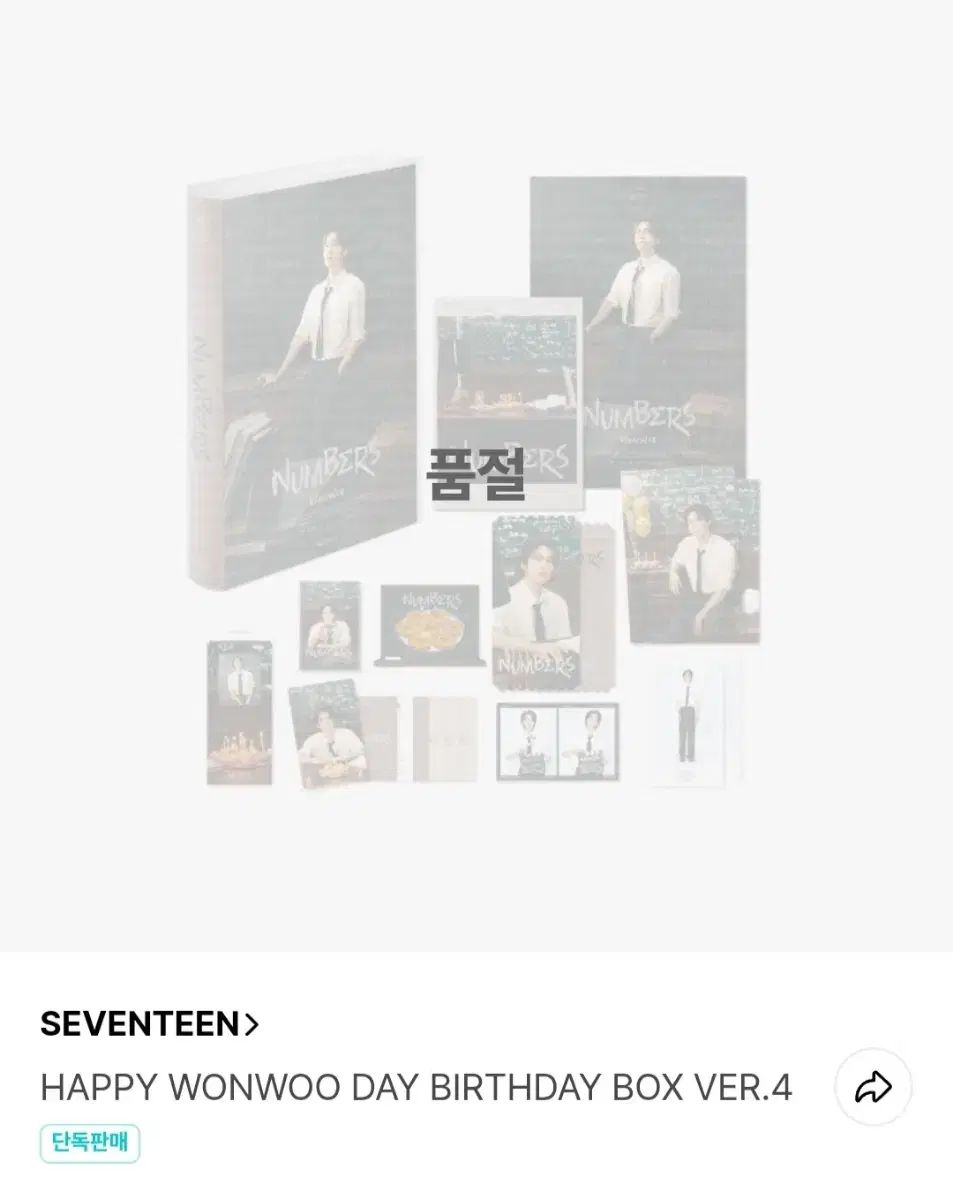 ウォヌ(WONWOO) ジョンハン(JEONGHAN) 未開封 バースデーパッケージ