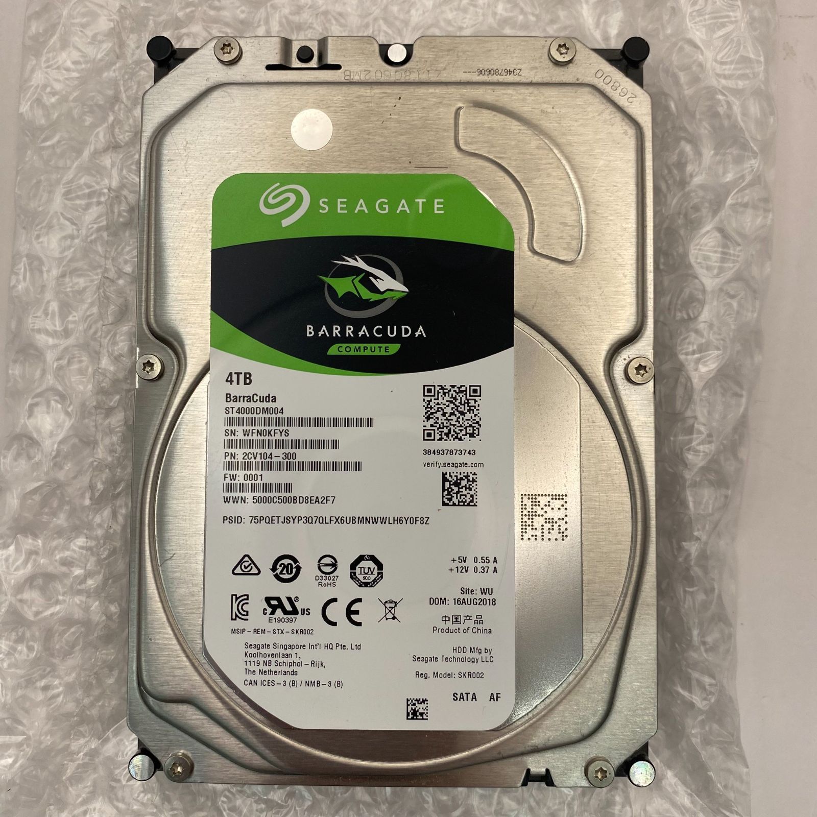 中古】SEAGATE BARRACUDA HDD 4TB - メルカリ