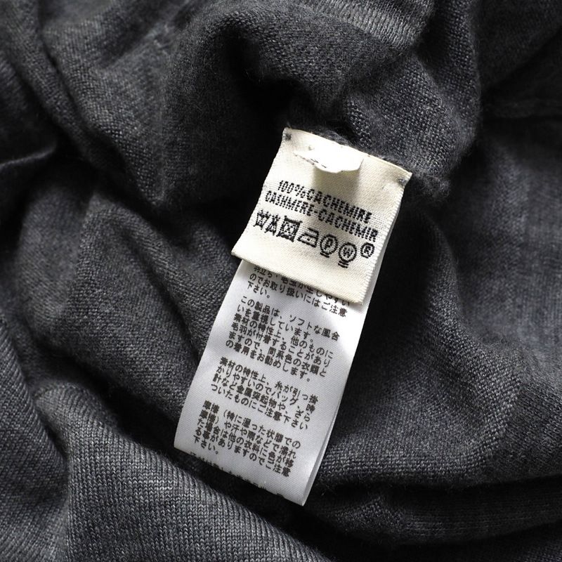HERMES - ■美品■HERMES エルメス カーディガン サイズ34 総カシミヤ Vネック Hロゴ 長袖 ニット カーディガン イタリア製 ブランド古着【中古】20250106/RA2888 □美品□HERMES エルメス カーディガン サイズ34 総カシミヤ V