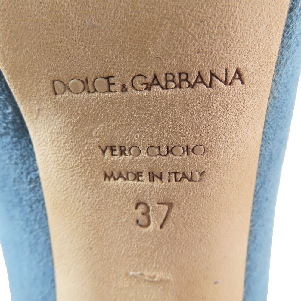 M3921 美品 DOLCE&GABBANA スエード レースアップ ブーティ 美品 DOLCE&GABBANA ドルチェアンドガッバーナ スエード レザー