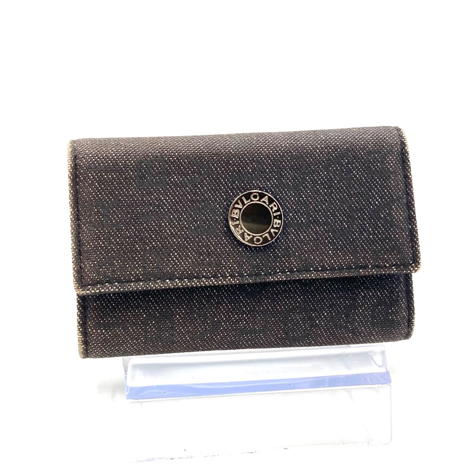 BVLGARI ブルガリ ロゴマニア 6連キーケース デニム素材