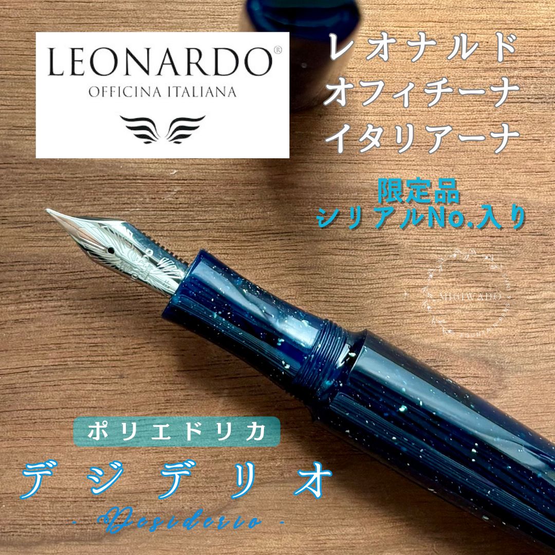 レオナルド万年筆 ポリエドリカ 日本未発売モデル デジデリオ EF