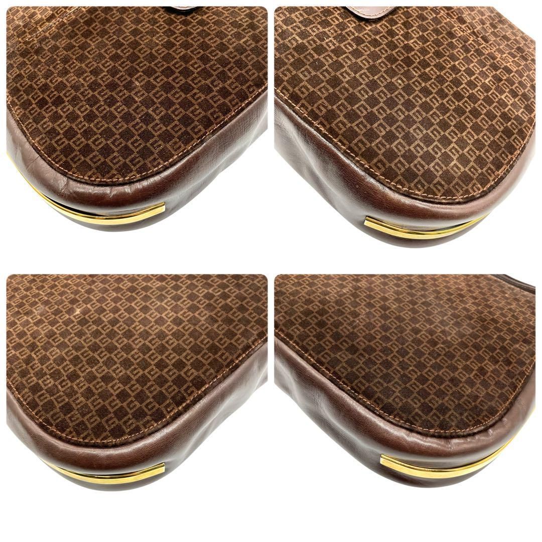 希少 GUCCI ワンショルダーバッグ スエード レザー ゴールド金具 2245 希少 GUCCI ワンショルダーバッグ スエード レザー ゴールド金具
