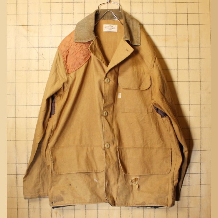 70s80sUSA製SAFTBAKハンティングジャケットブラウンXL aw106 - ataco