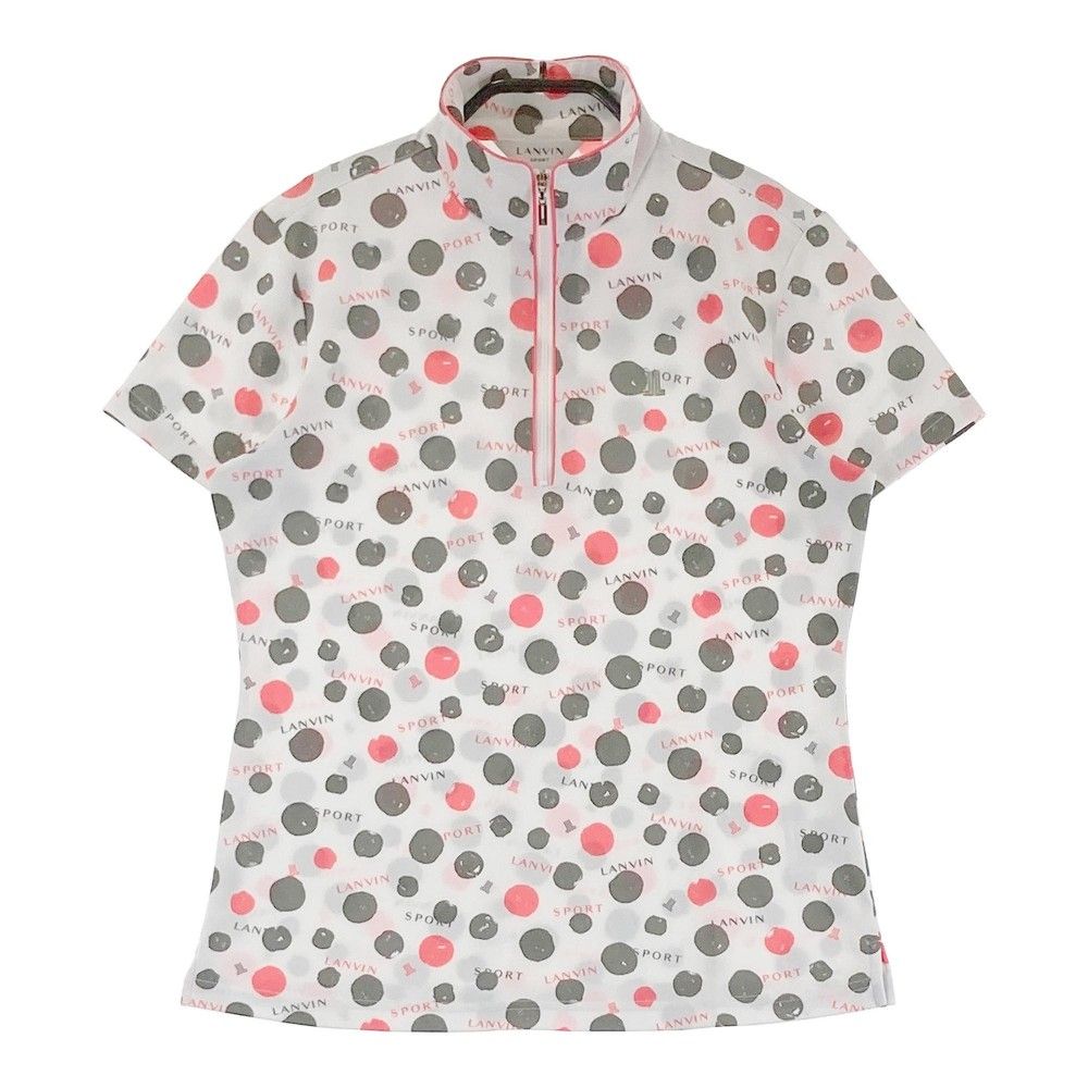 LANVIN SPORT ランバンスポール ハーフジップシャツ ホワイト 38 LANVIN SPORT ランバンスポール ハーフジップシャツ ホワイト 38