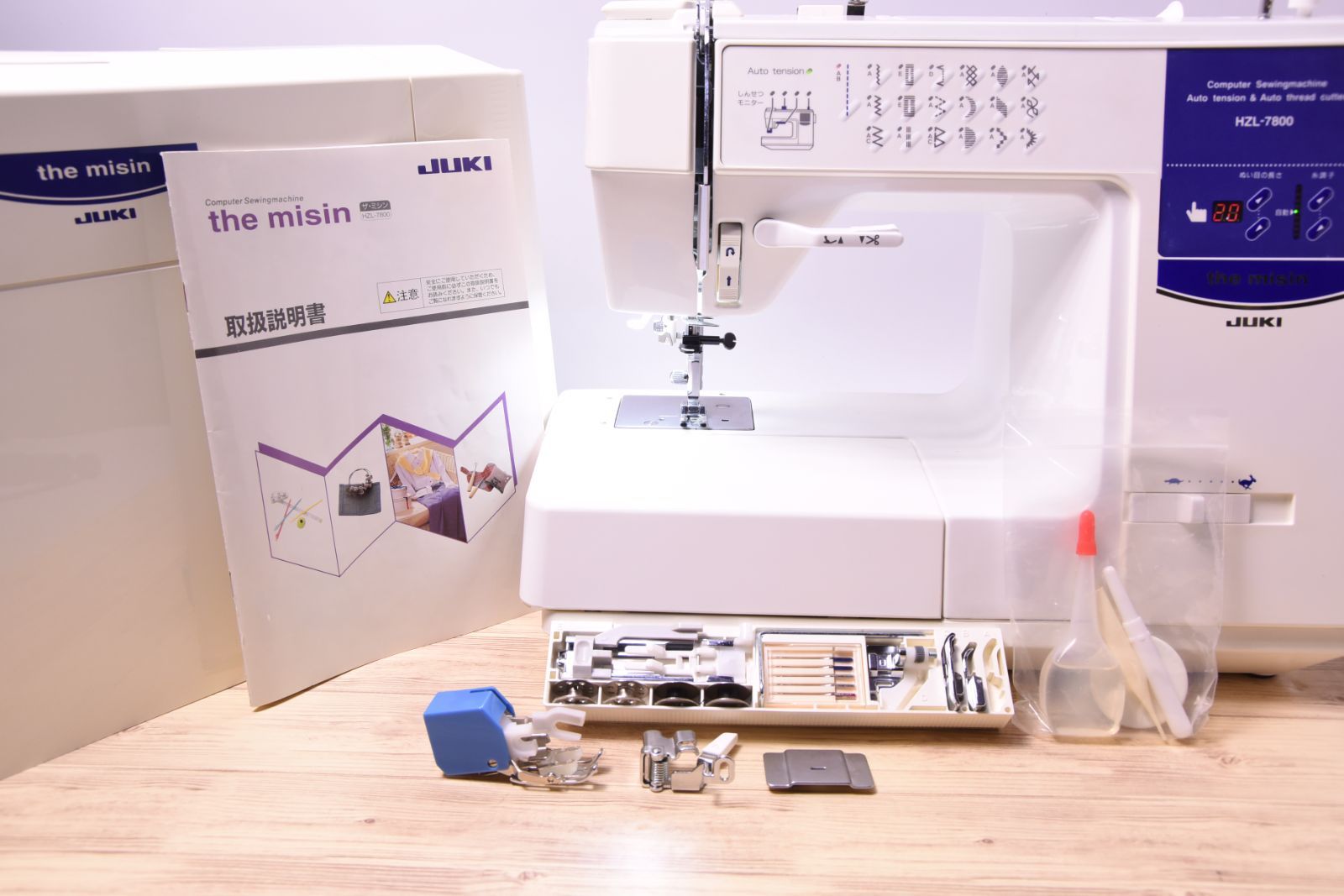 JUKI 家庭用ミシン ジューキ HZL-7800 メンテナンス済み 自動糸調子 