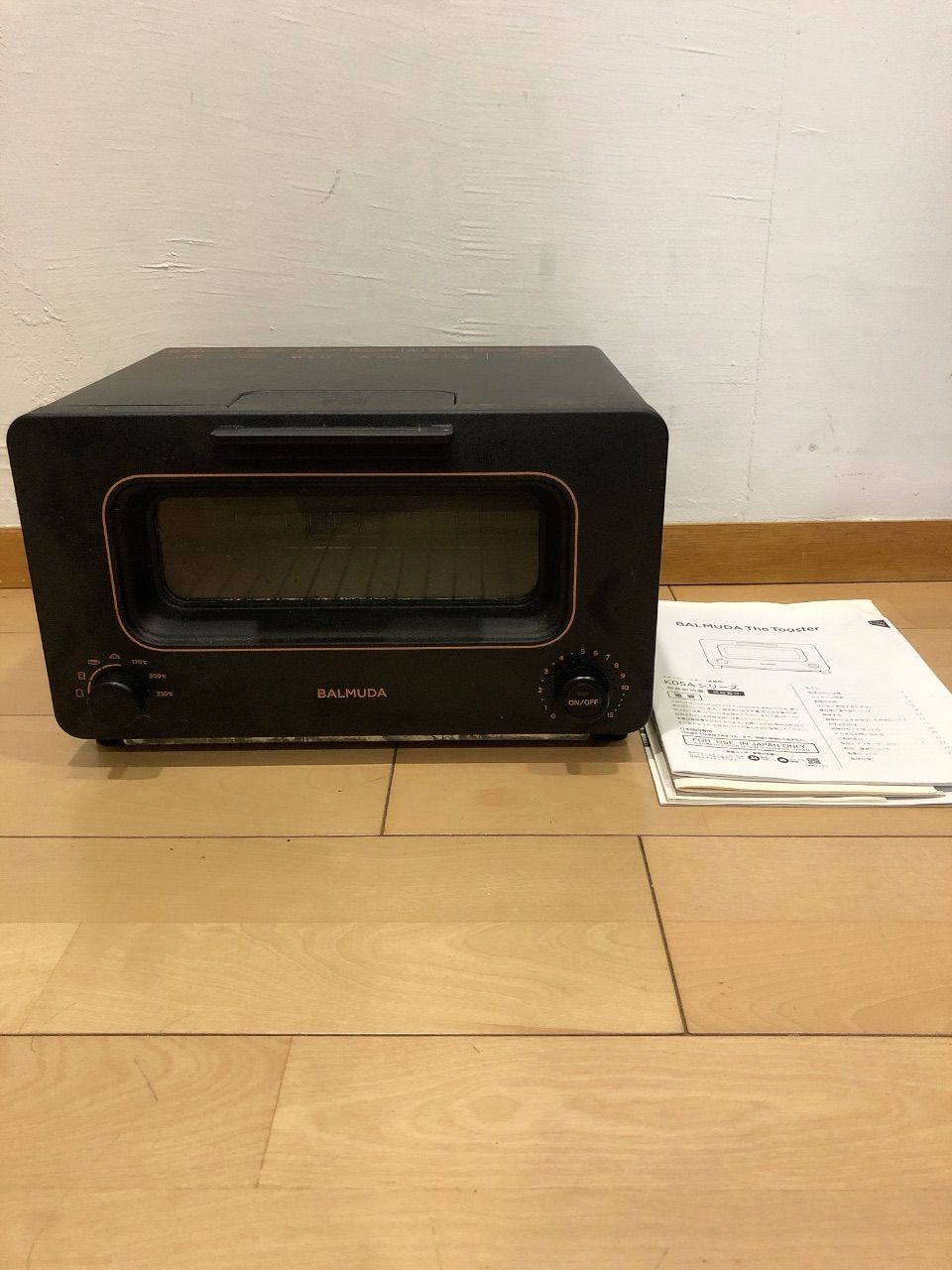 通電 済 バルミューダ トースター K05A-BK 電化製品