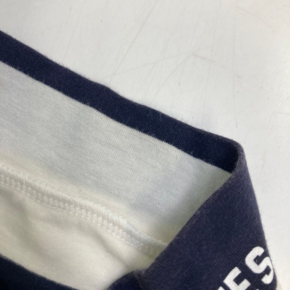 サイズ：5 PEARLY GATES パーリーゲイツ  モックネック半袖Tシャツ ボーダー ネイビー系 [240101444941] ゴルフウェア メンズ ストスト サイズ：5 PEARLY GATES パーリーゲイツ モックネック半袖T